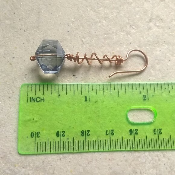 Sex on a Stick! Devastatingly Edgy and Undeniably YOU! Crystal + Copper Danglers - Picture 8 of 9